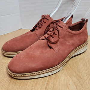 Ecco St 1 Hybrid Derby Oxford Suede Cayenne Pink Shoes EU 42